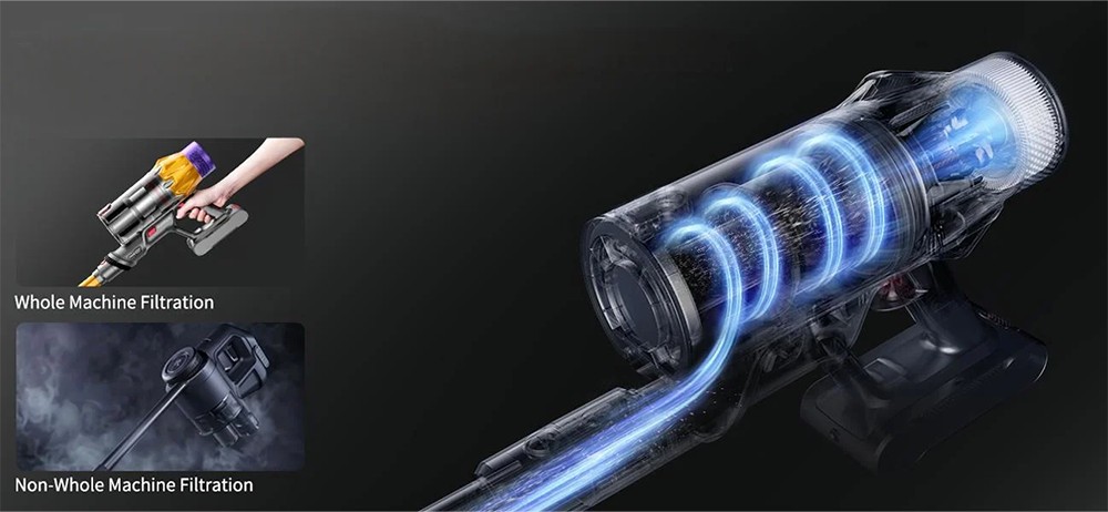 Honiture X7 Cordless Vacuum Cleaner, 45KPa Powerful Suction, 60 Mins Runtime, 1.5L Dust Capacity, Self-Standing 3-in-1 Stick Vacuum, LED Touchscreen, 7-Layer HEPA Filtration, Quiet ≤68 dB