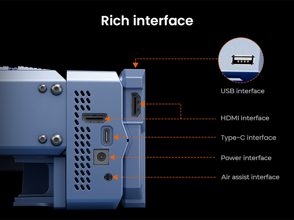 IKIER K1 Pro Max 48W Lasergravierer, 410 mm × 410 mm Arbeitsbereich, 0,01 mm Präzision, 900 mm/s Vorschubgeschwindigkeit, Dual-Gear-Laser, intelligenter Autofokus und automatisches Senkschneiden