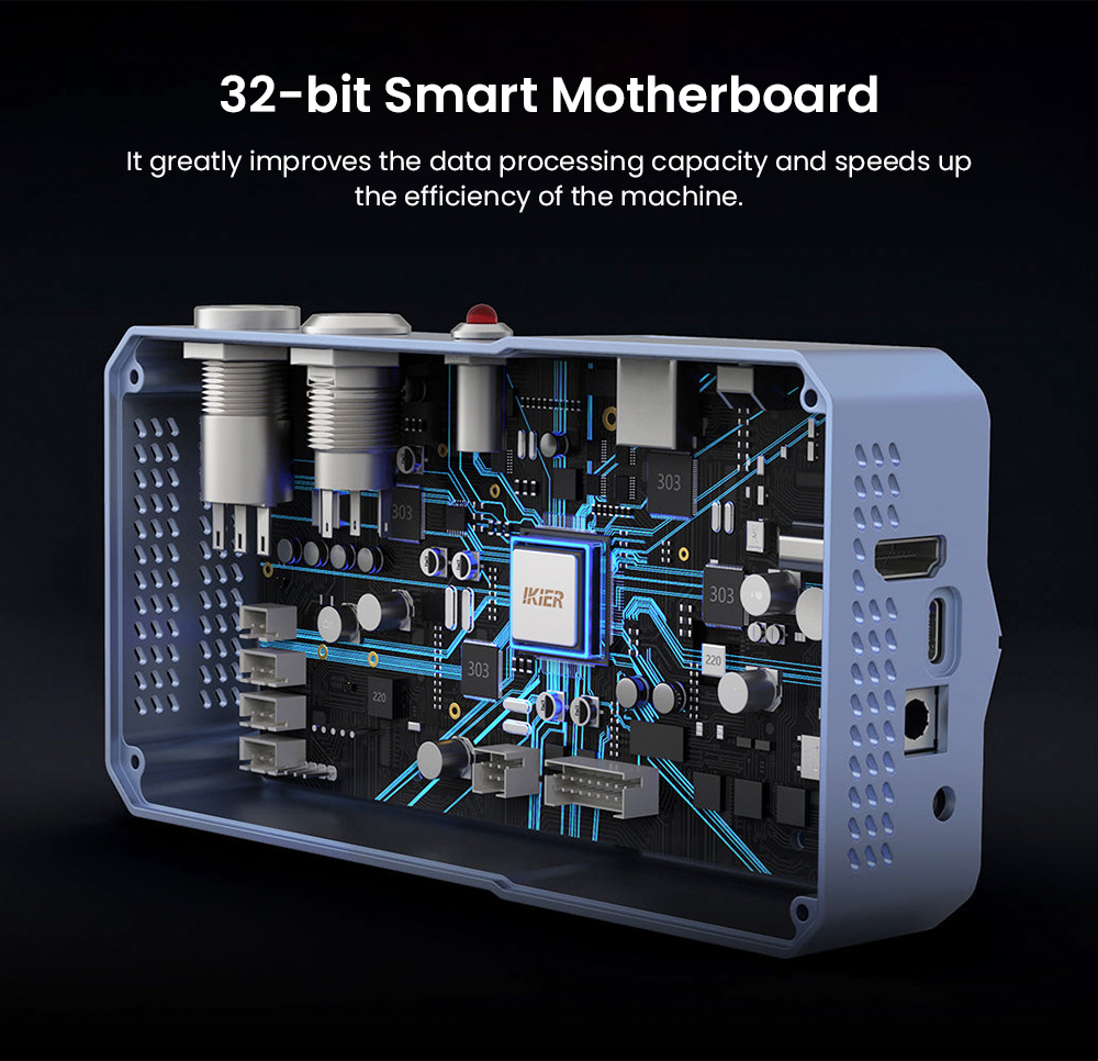 IKIER K1 Pro Max 48W Lasergravierer, 410 mm × 410 mm Arbeitsbereich, 0,01 mm Präzision, 900 mm/s Vorschubgeschwindigkeit, Dual-Gear-Laser, intelligenter Autofokus und automatisches Senkschneiden