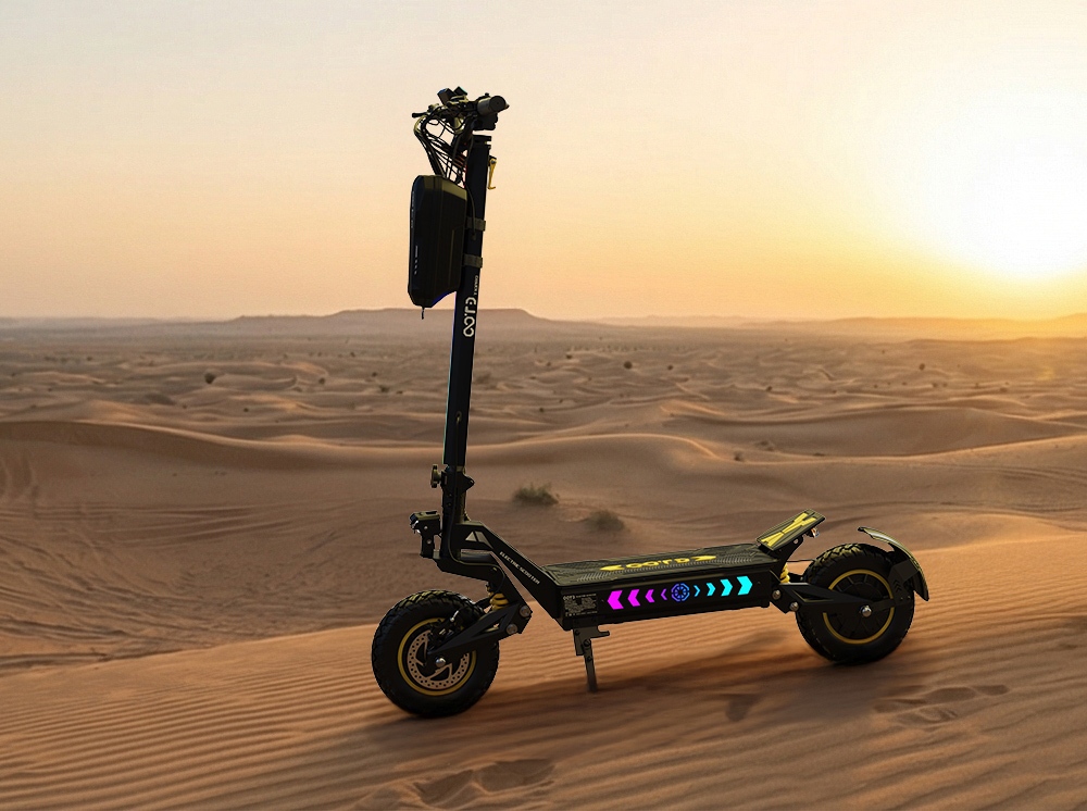 OOTD T10 Pro Elektroroller, 2*1300W Motor, 52V 23,4Ah Batterie, 11 Zoll Reifen, 65 km/h Höchstgeschwindigkeit, 70 km Reichweite, hydraulische Scheibenbremsen, Federung