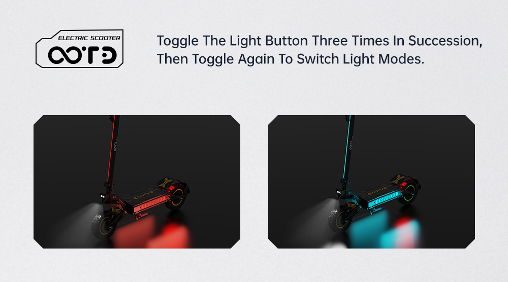 OOTD T10 Pro Electric Scooter, 2*1300W Motor, 52V 23.4Ah Battery, 11 inch Tires, 65km/h Max Speed, 70km Range, Hydraulic Disc Brakes, Spring Suspension