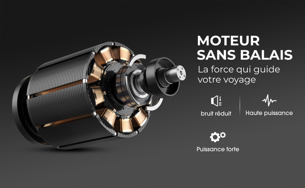 Sweetrich Air Traveller Scooter de mobilité, moteur 180W, batterie 24V 12Ah, vitesse maximale de 6 km, autonomie de 15 km