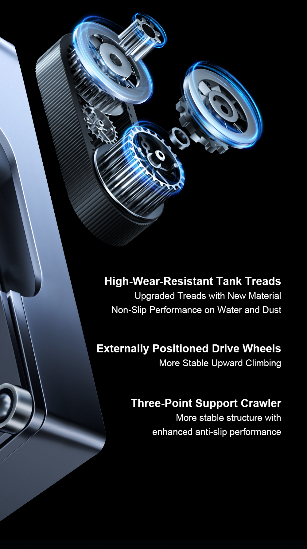 Liectroux S9 Window Cleaning Robot, Dual Roller Brushes, 6-way Water Spray, 9000Pa Suction, Remote and App Control