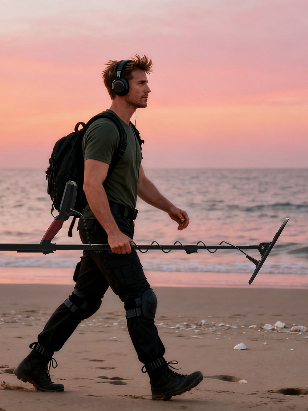 KAIWEETS EXPLORER X III Metalldetektor, 5,82 kHz, 11'×9' wasserdichte Spule, 5 Modi, 10 Stunden Akkulaufzeit, professionelle Gold- und Schatzsuche