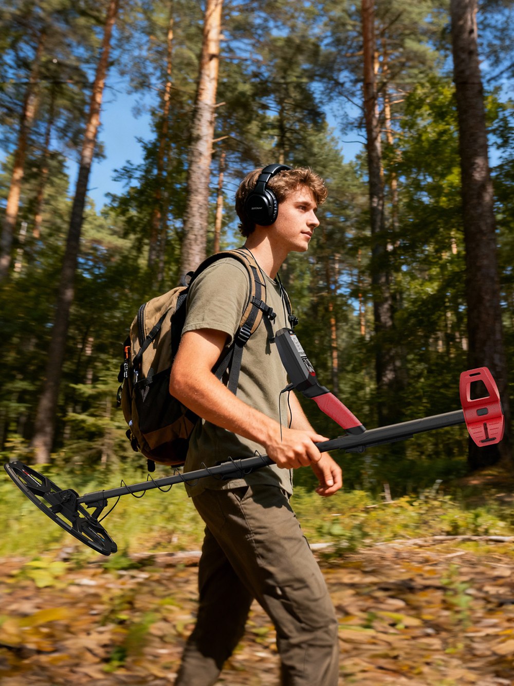 KAIWEETS EXPLORER X III Metal Detector, 5.82KHz, 11'×9' Waterproof Coil, 5 Modes, 10H Battery, Professional Gold & Treasure Hunting