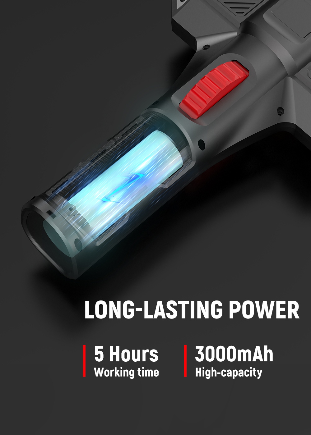 KAIWEETS KBA02 Zwei-Wege-Gelenk-Endoskopkamera, 6,5-mm-Sonde, 210°-Drehung, 1,3 m IPS-Display (1080p), IP67 wasserdicht, 3000-mAh-Akku, 1,6 m Kabel