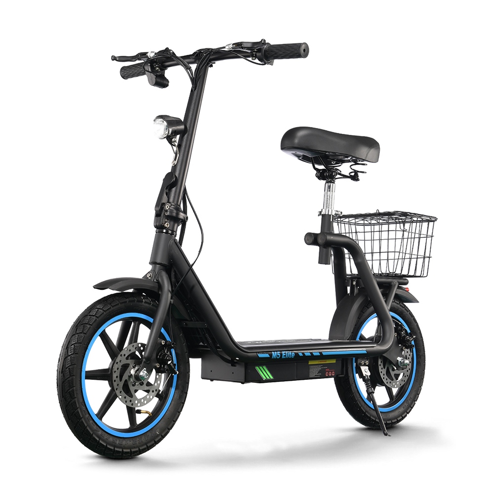 TWOFISH M5 ELITE Electric Scooter, 500W Motor, 48V 13Ah Battery, 14-inch Tires, 45km/h Max Speed, 30km Range, Dual Disc Brake, Dual Front & Rear Suspension