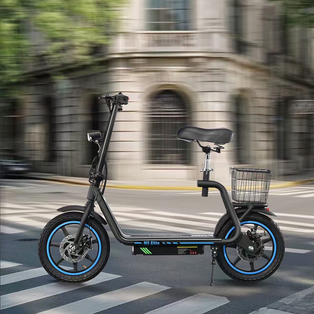 TWOFISH M5 ELITE Electric Scooter, 500W Motor, 48V 13Ah Battery, 14-inch Tires, 45km/h Max Speed, 30km Range, Dual Disc Brake, Dual Front & Rear Suspension
