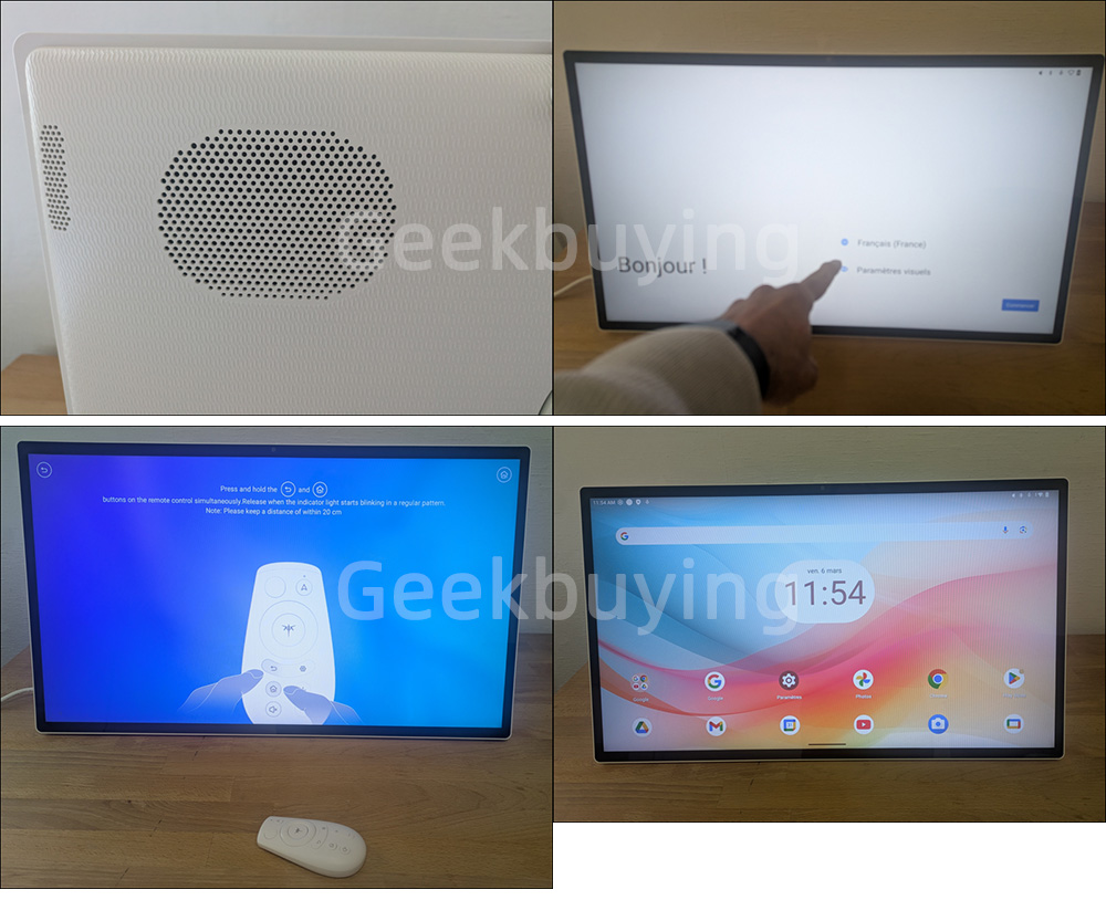 KTC A25Q5 24,5 hüvelykes érintőképernyős hordozható monitor, 1920*1080 60Hz IPS képernyő, Google EDLA, Android 14, 8GB+128GB, 2*8W+2*4W hangszórók, Akár 8 órás akkumulátor-üzemidő, 0-45°-os forgatási szög és 90°-os forgásszög
