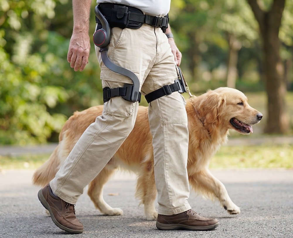 AstroShell Alpha 1 Classic Exoskeleton, 45% Leg Boost, AI Adaptive Assist, 1200W Peak Power, Dual-Battery Hot-Swap, 24km Range, 12 Motion Modes, 15-Second Quick Wear