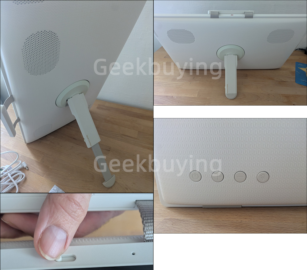 KTC A25Q5 de 24,5 pouces Écran portable tactile, résolution 1920*1080, certifié Google EDLA, Android 14, haut-parleurs 2*8W + 2*4W, autonomie jusqu'à 8 heures, angle de rotation de 0 à 45° et angle de pivotement de 90°.