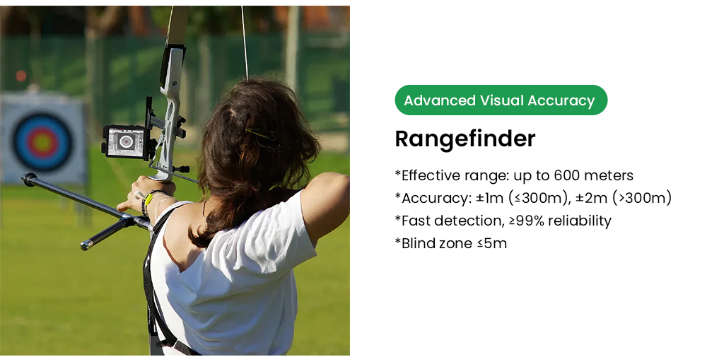 GTGUARD B215AL hőkamerás monokulár, 256×192 VOx érzékelő, 600 m-es lézeres távolságmérő, 3,2