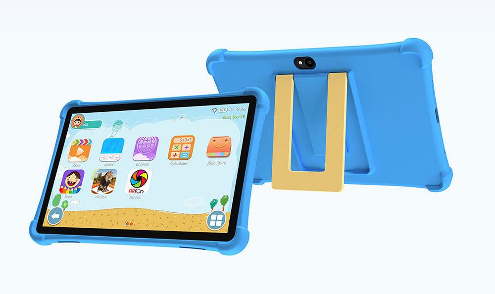 ALLDOCUBE iPlay 70 SE Kinder-Tablet mit Hülle, 10,1 Zoll (25,7 cm) IPS-Display (1280 x 800 Pixel), Unisoc T310 Quad-Core-Prozessor, 3 GB RAM, 64 GB ROM, Android 15, WLAN 6, Bluetooth 5.0, 2-MP- + 5-MP-Kamera, Dual-4G-LTE, 5500-mAh-Akku