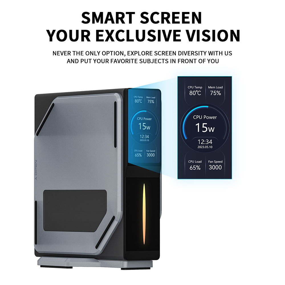 FIREBAT S1 Mini-PC, Intel N100 4 Kerne Max. 3,4 GHz, 16 GB RAM, 512 GB SSD, 2 x HDMI Dual-Screen-Display, WLAN 5, Bluetooth 4.2, 2*USB 3.2, 2*USB 2.0, 2*LAN, 1*Audio