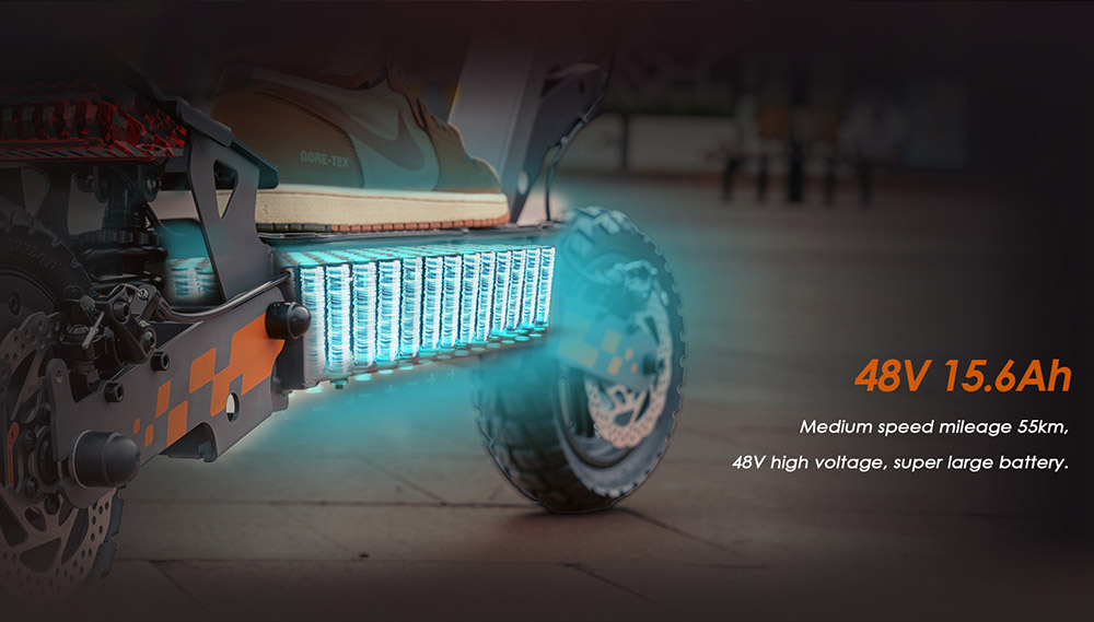 Kukirin G2 Foldable Electric Scooter 2026 Upgrade 800W Motor 48V 15.6Ah Battery 10-inch Tire 45km/h Max Speed 55km Range Touchscreen Display Disc Brake 7 Light System