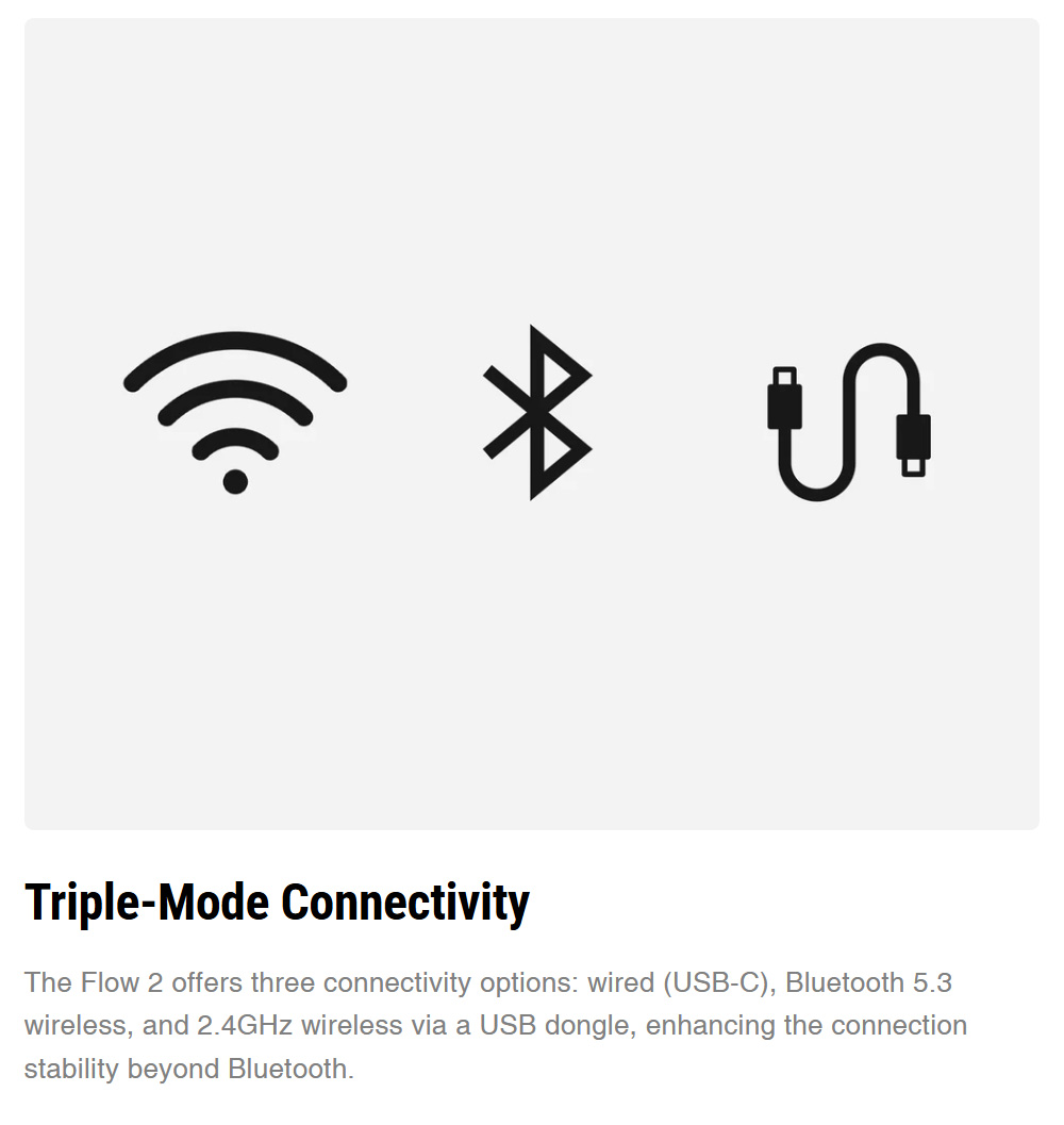 Lofree Flow 2 84 Tri-Mode Wireless Low Profile Mechanical Keyboard, 84-Key Gasket Mount, PBT + PC Double-Shot Keycaps, Lofree x Kailh Void Silence Linear Switch, Aluminum Case - Black