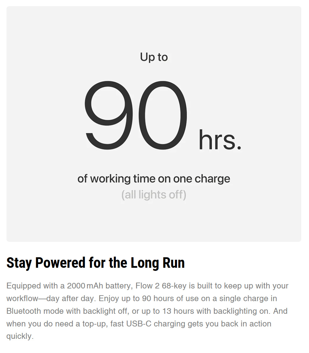 Lofree Flow 2 84 Tri-Mode Wireless Low Profile Mechanical Keyboard, 84-Key Gasket Mount, PBT + PC Double-Shot Keycaps, Lofree x Kailh Void Silence Linear Switch, Aluminum Case - Black