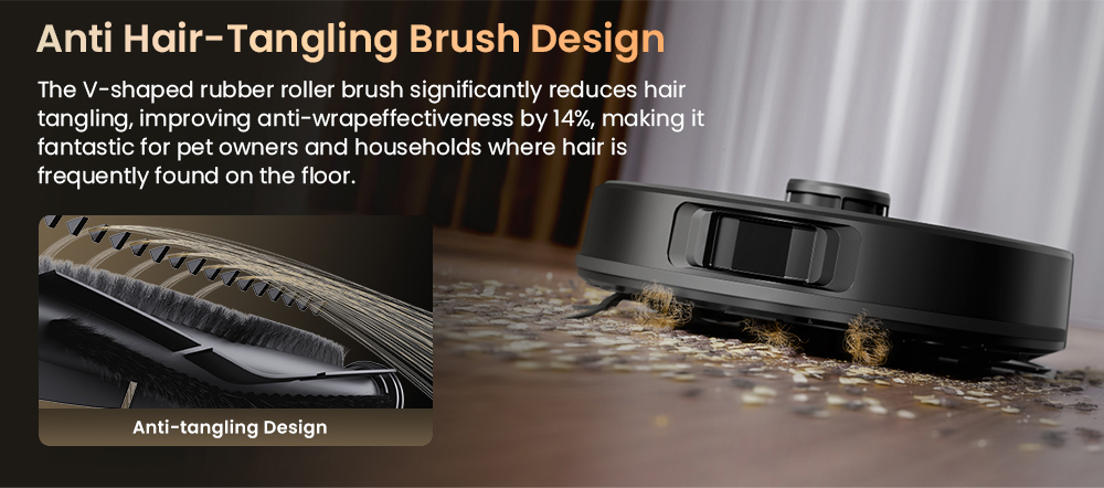 Proscenic Q20 Plus Saug- und Wischroboter, 10.000 Pa Saugkraft, selbstentleerende Ladestation, LiDAR-Navigation, 200 Minuten Laufzeit, 2-in-1-Staubbehälter und Wassertank, intelligente Kartierung für Teppiche und Tierhaare