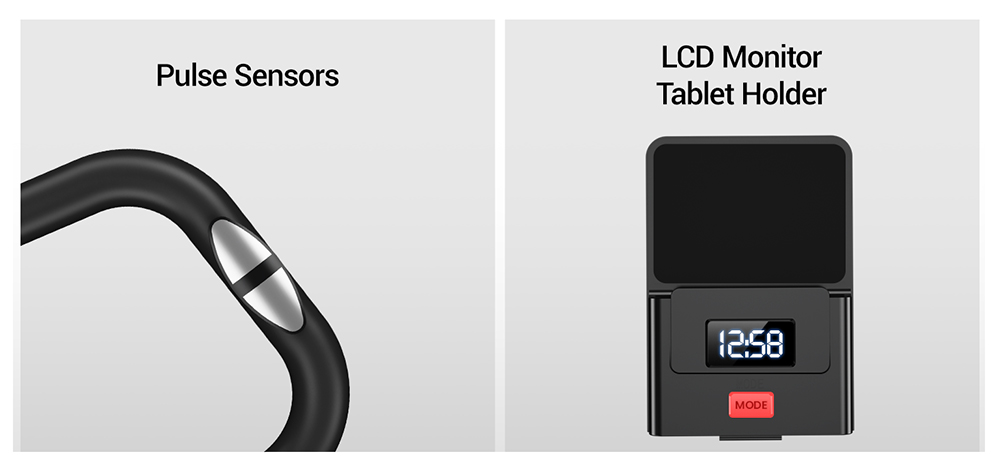 ROBORE CBX10 Home Exercise Bike, Quiet Magnetic Resistance, 8-Level Adjustable, Adjustable Seat & Handlebars, Max Load 136kg, LCD Display, Breathable PU Seat, Cardio Fitness Trainer