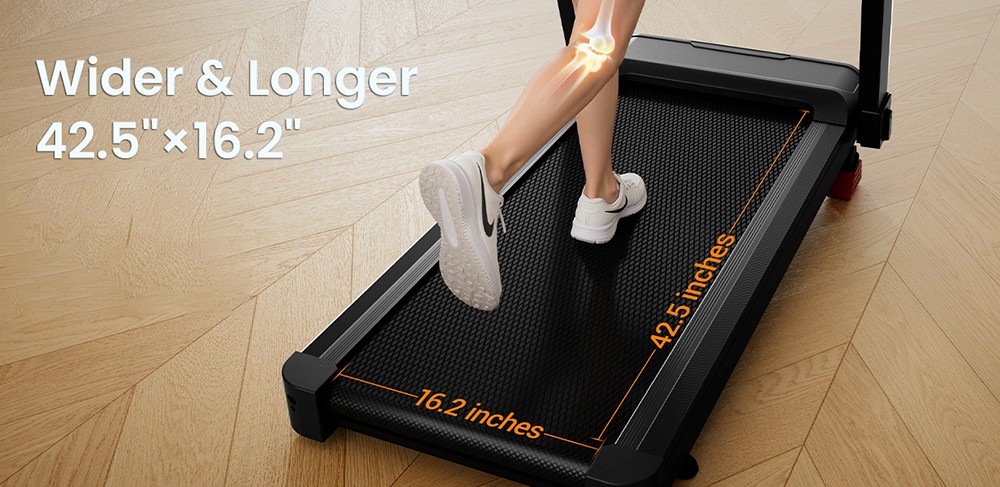 ROBORE L20 Foldable Treadmill, 3.5HP Brushless Motor, 12KM/H Speed, 20% Incline, 108×41cm Running Belt, <45dB Quiet, 6 Shock Absorbers, 180kg/400lbs Max Load, LCD Display with Handrail