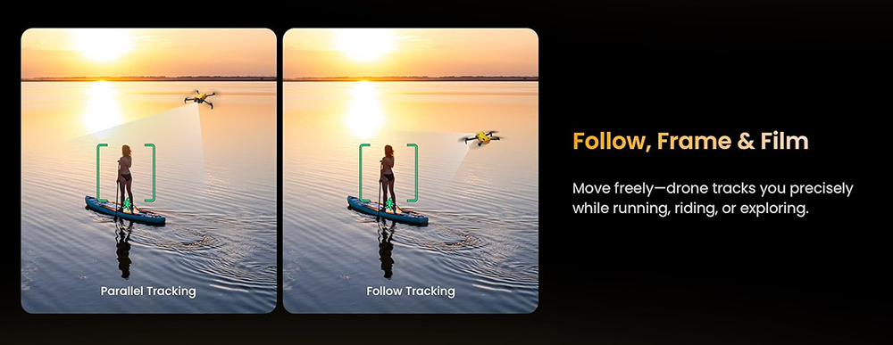 Skyrover X1 Mini Drone for Adults with 4K Camera, 8K Photo Resolution, Under 249g, 50,000ft Transmission Range, 360° Obstacle Avoidance, Up to 32-Min Flight Time – Yellow