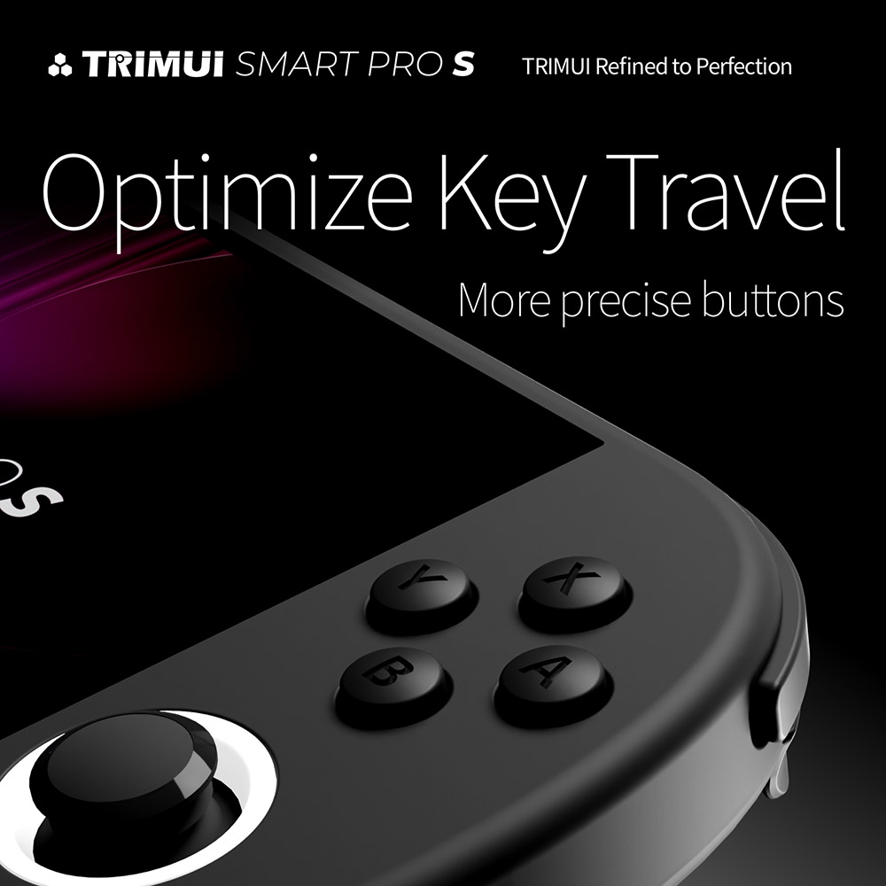 Trimui Smart Pro S Handheld Game Console, 256GB TF Card, 4.96 inch 1280*720 IPS Screen, 6 Hours Battery Life, 8GB Storage - White