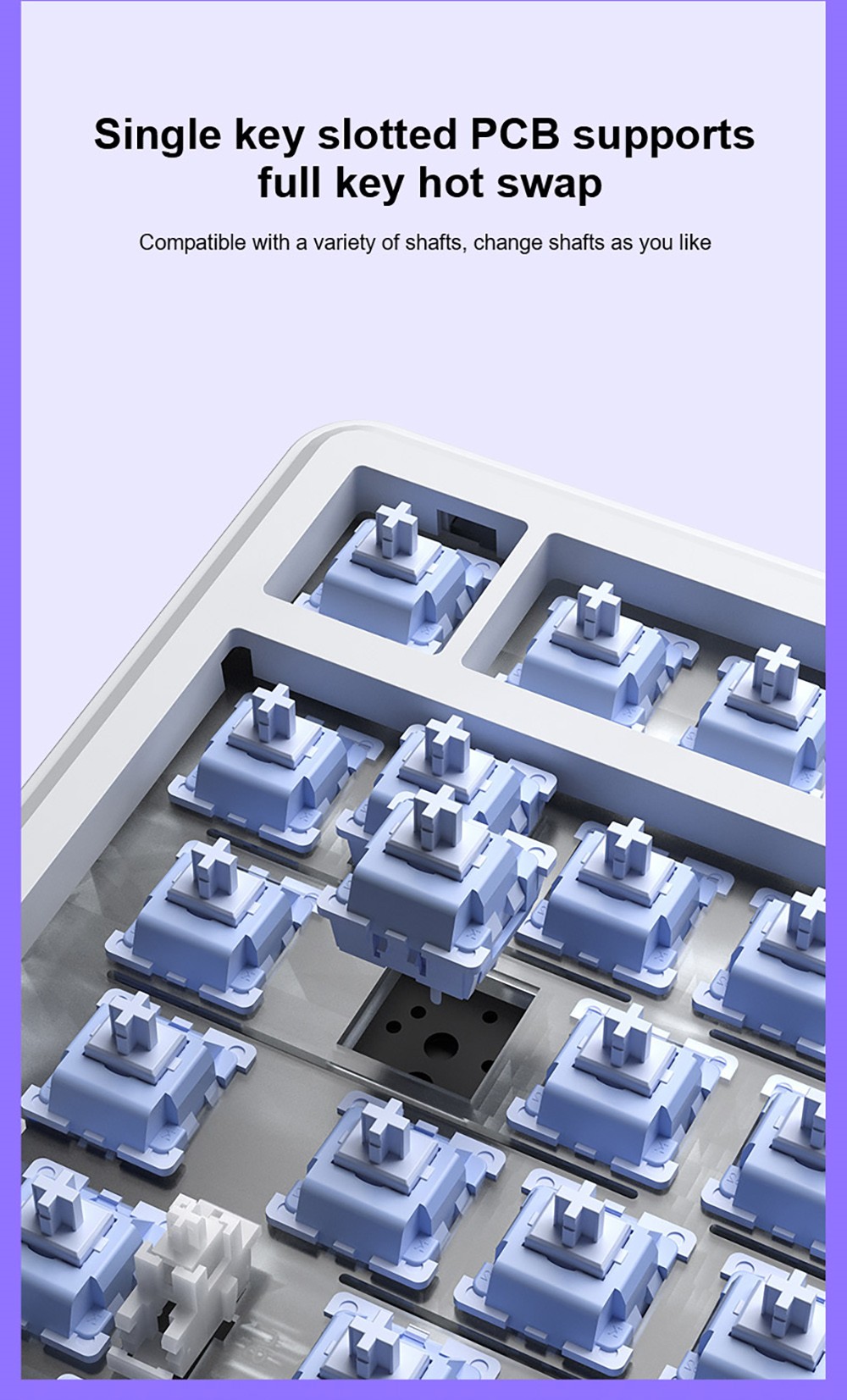 AULA F75 Max 75% Tri-Mode Mechanical Keyboard, TFT Smart Screen, Hot-Swappable, RGB Backlit, Knob Control, 4000mAh Battery, NKRO Gaming Keyboard