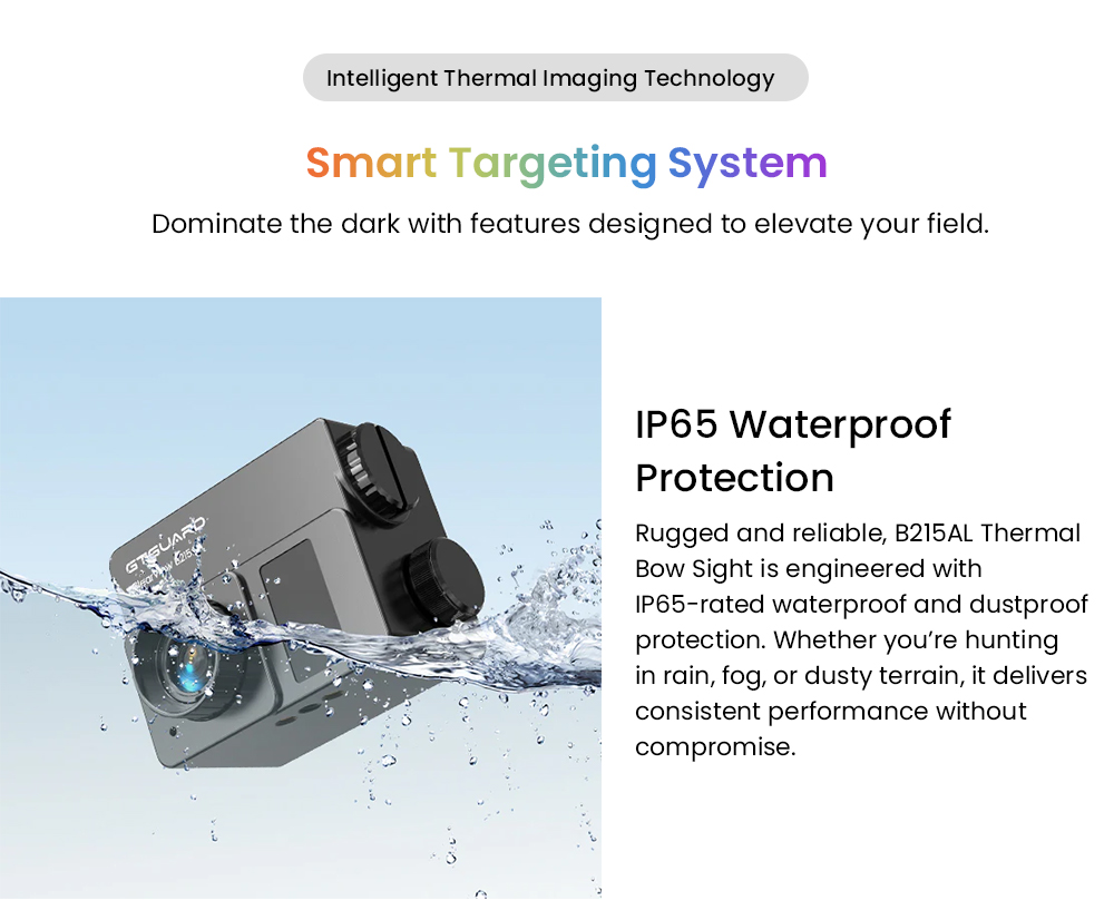 GTGUARD B215AL hőkamerás monokulár, 256×192 VOx érzékelő, 600 m-es lézeres távolságmérő, 3,2