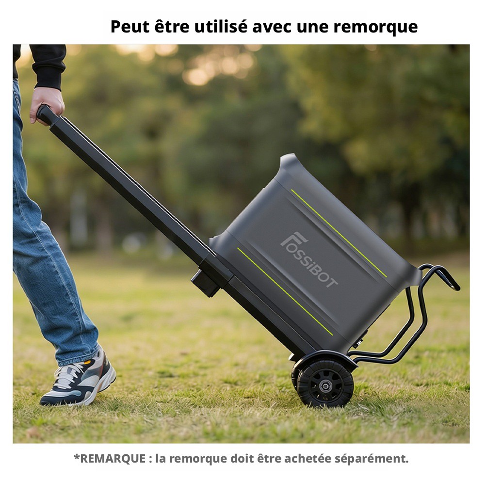 FOSSiBOT F1800 Station d'Alimentation Portable, 1024Wh LiFePO4, Sortie AC 1800W, Charge Ultra-Rapide 1200W AC & 500W Solaire, Multi-Port USB/Type-C/Voiture, Contrôle via Application, Silencieuse <10ms UPS
