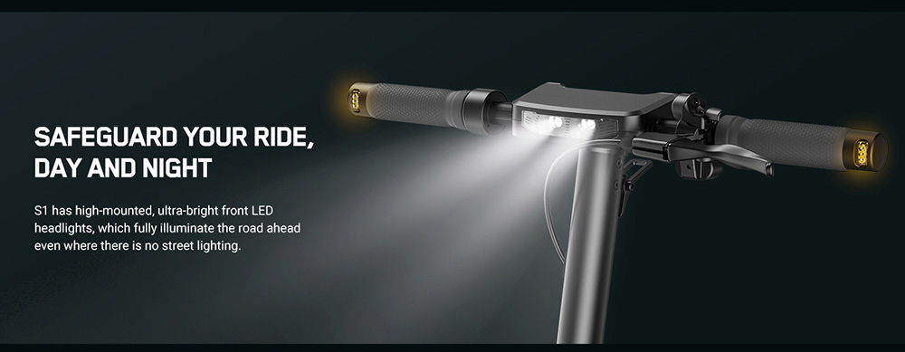 INMOTION S1 Trottinette Électrique, Moteur 500W (1000W Puissance Max), Batterie 54V 13Ah, Pneu Pneumatique 10 pouces, Vitesse Max 40 km/h, Autonomie 90 km, Suspension Avant & Arrière, Étanchéité IP55, Écran LCD