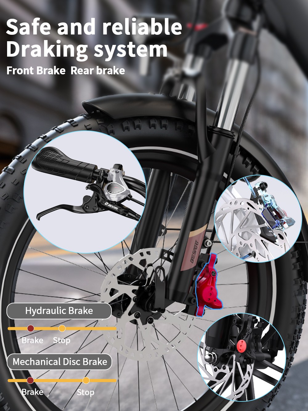 ONESPORT OT30 Pro Elektromos Teherszállító Tricikli, 500 W-os Motor, 48 V 18 Ah Akkumulátor, 20*3 hüvelykes Gumiabroncsok, 25 km/h Max. Sebesség, 90 km Hatótávolság, Hidraulikus Tárcsafékek, Lengéscsillapító Első Villa, Shimano 7 Sebességváltó, 180 kg Max. Terhelhetőség - Fekete