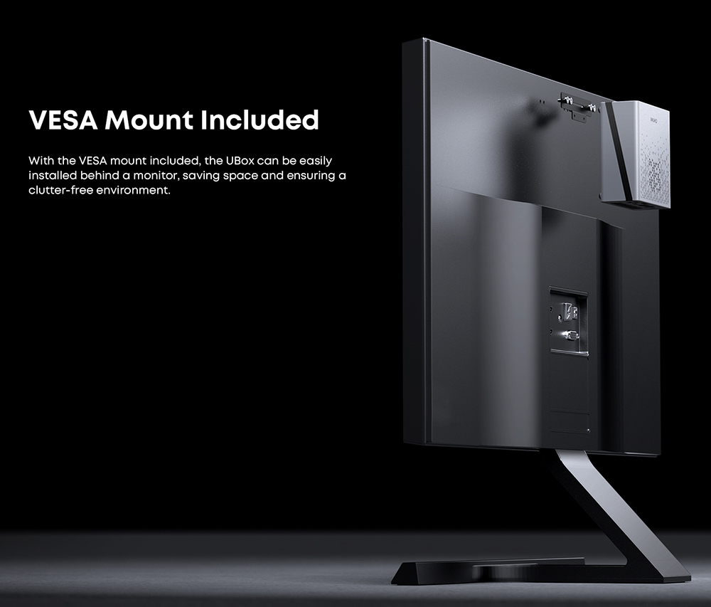 Mini PC CHUWI UBox, processeur AMD Ryzen 5 6600H à 6 cœurs (4,5 GHz max.), 16 Go de RAM LPDDR5 à 6 400 MHz, SSD de 512 Go, triple affichage (DP : 4K à 144 Hz ; HDMI : 4K à 144 Hz ; USB-C : 4K à 240 Hz), Wi-Fi 6, Bluetooth 5.3, 3 ports USB 3.2, 1 port USB 2.0, 2 ports RJ45 1G, 1 prise audio