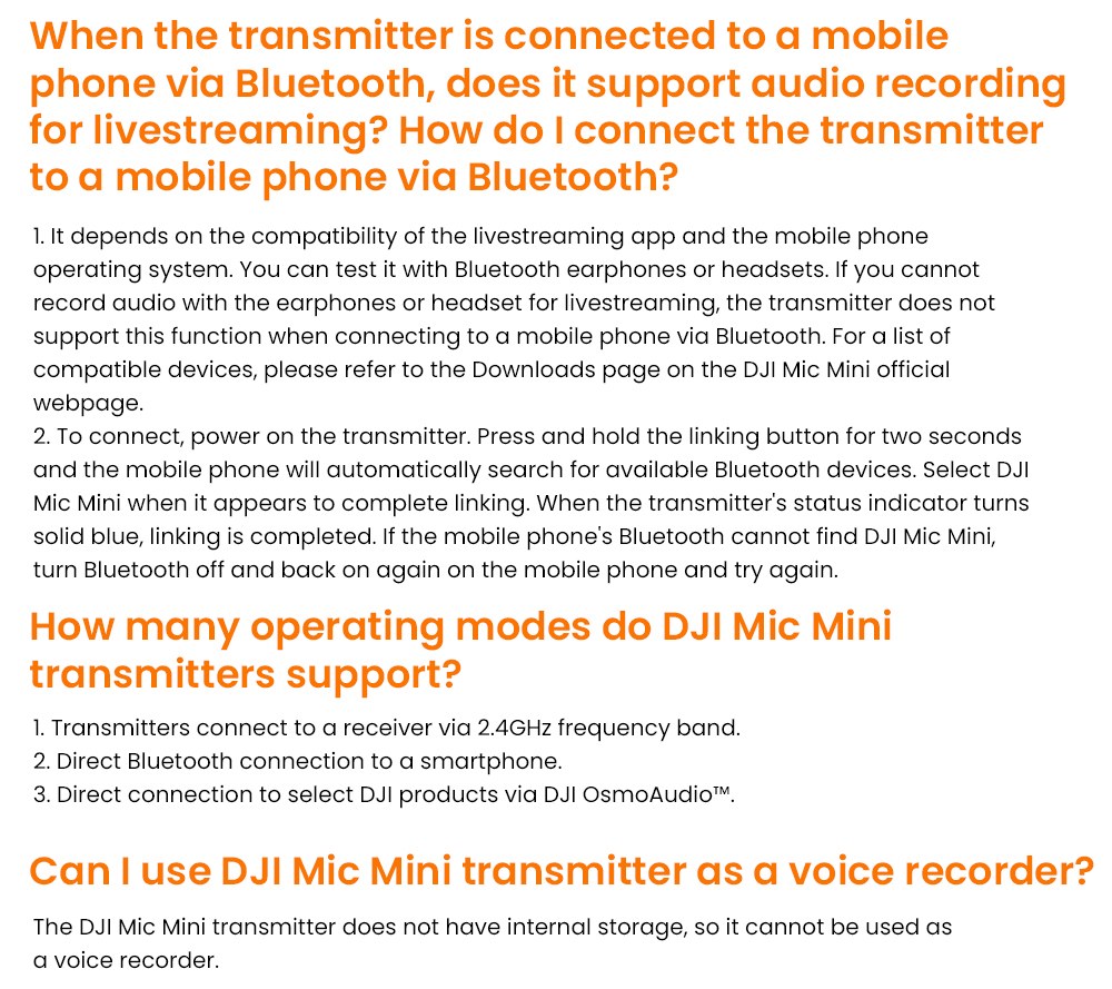 Refurbished DJI Mic Mini Transmitter, Wireless Lavalier Microphone, Omnidirectional Pickup, Intelligent Noise Reduction, OsmoAudio Direct Connect, USB-C Charging, for Camera & Smartphone Vlogging, Interviews & Content Creation - Infinity Black