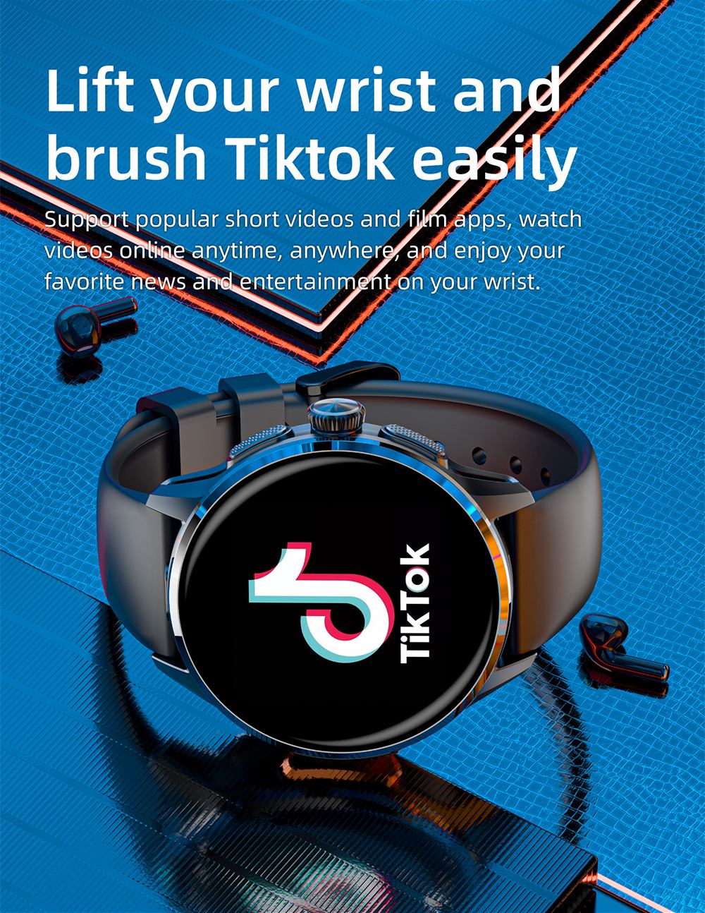 LOKMAT APPLLP 3 okosóra, 1,6 hüvelykes AMOLED HD kijelző, SIM kártya támogatás, 3 GB + 32 GB memória, GPS és WiFi kapcsolat, Android okosóra, egészségfigyelés és fitneszkövető - ezüst