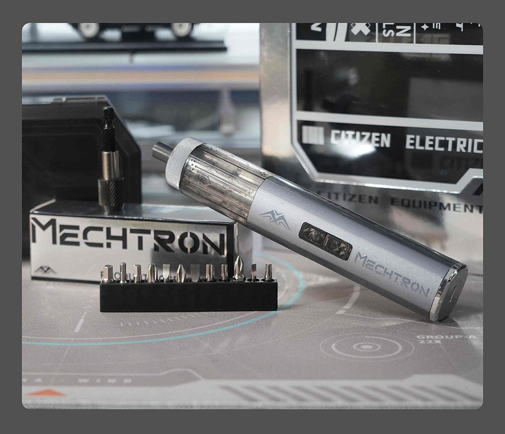 MECHTRON TL-I007S PRO 4V Cyber Screwdriver, 5N·m Electric Torque & 8N·m Manual Torque, 270RPM Speed, 1500mAh Li-ion Battery, Type-C Fast Charging, LED Light, Magnetic Bit Design, Precision Repair Tool