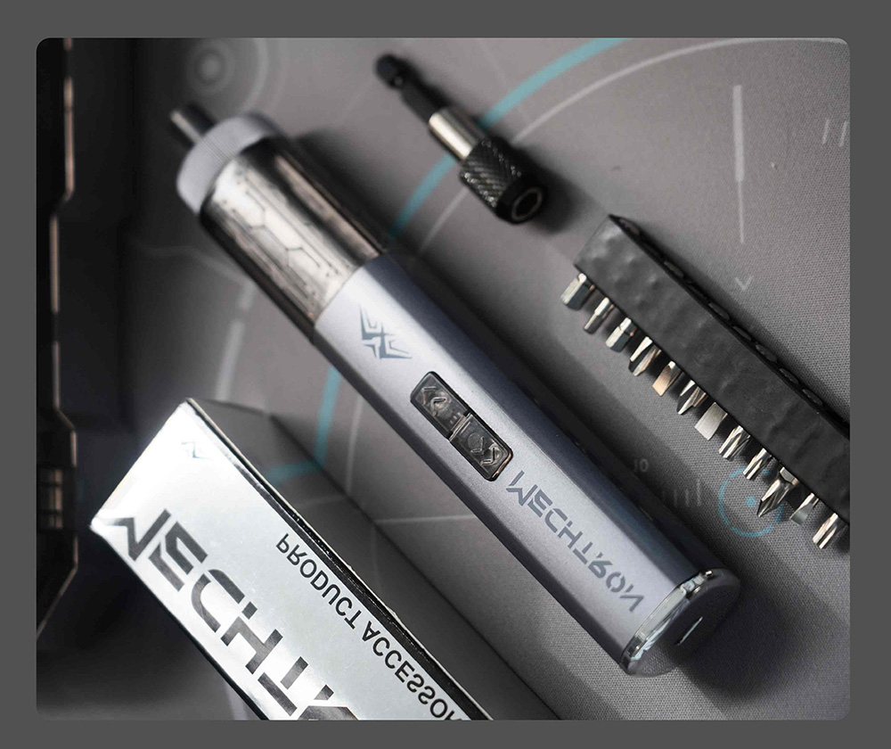 MECHTRON TL-I007S PRO 4V Cyber Screwdriver, 5N·m Electric Torque & 8N·m Manual Torque, 270RPM Speed, 1500mAh Li-ion Battery, Type-C Fast Charging, LED Light, Magnetic Bit Design, Precision Repair Tool