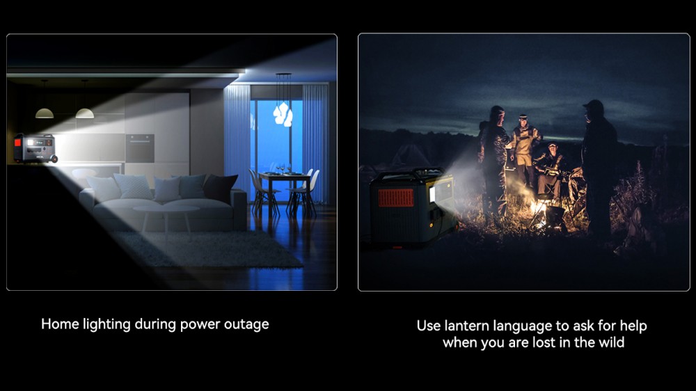 Oscal PowerMax 3600SE Portable Power Station, 3600Wh LiFePO4 Battery, 3600W Pure Sine Wave Output, 4500W Surge, 6 LED Light Modes, USB-C 100W, App Control, Fast Recharge, Solar Generator for Home Backup, RV, Camping - US Plug