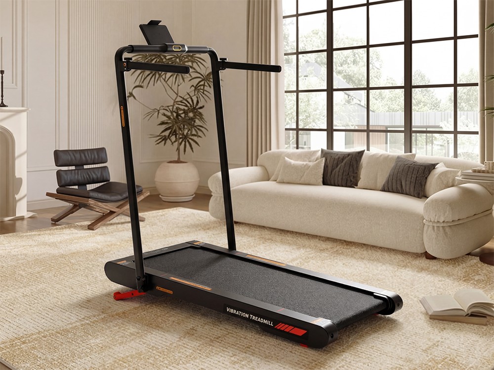 Sperax P3Max Laufvibrationsmatte mit klappbarem Handlauf, 2,5 PS leisem Motor, 10 % automatischer Steigung, 12 km/h Höchstgeschwindigkeit, 40 cm breitem Laufband, 160 kg maximaler Belastung