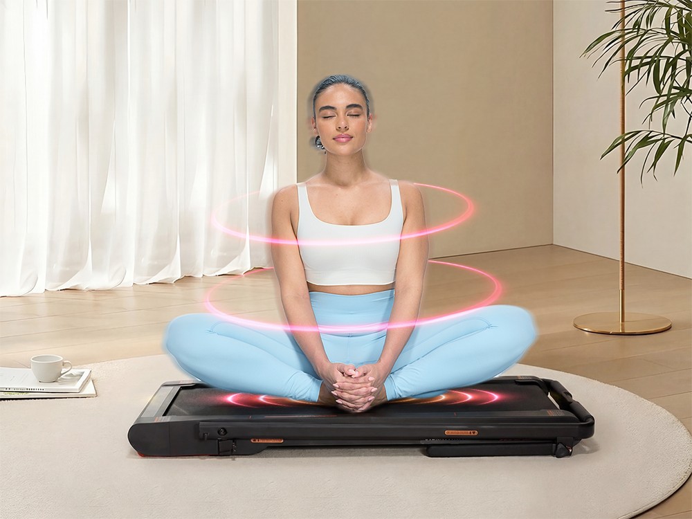 Sperax P3Max Laufvibrationsmatte mit klappbarem Handlauf, 2,5 PS leisem Motor, 10 % automatischer Steigung, 12 km/h Höchstgeschwindigkeit, 40 cm breitem Laufband, 160 kg maximaler Belastung