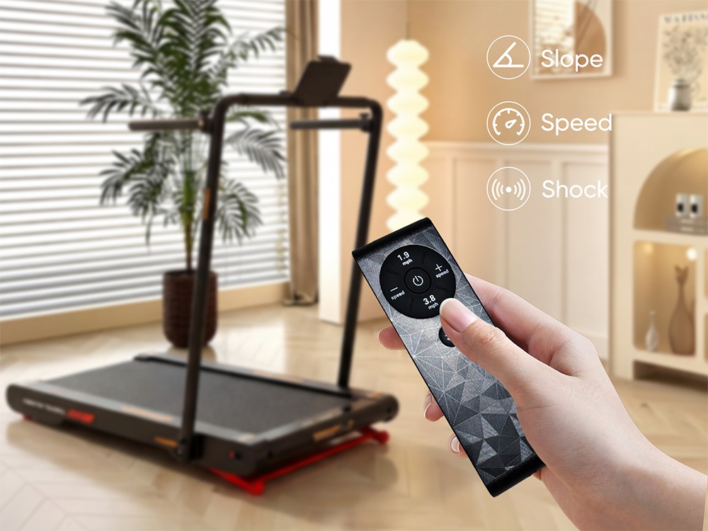 Sperax P3Max Laufvibrationsmatte mit klappbarem Handlauf, 2,5 PS leisem Motor, 10 % automatischer Steigung, 12 km/h Höchstgeschwindigkeit, 40 cm breitem Laufband, 160 kg maximaler Belastung