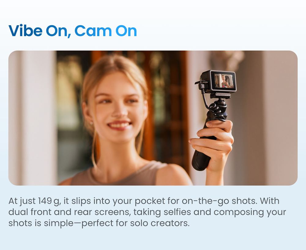 Xtra Edge 4K Action Camera, 1/1.3