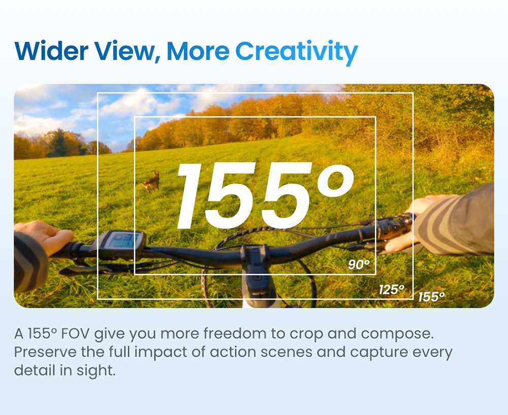 Xtra Edge 4K Action Camera, 1/1.3