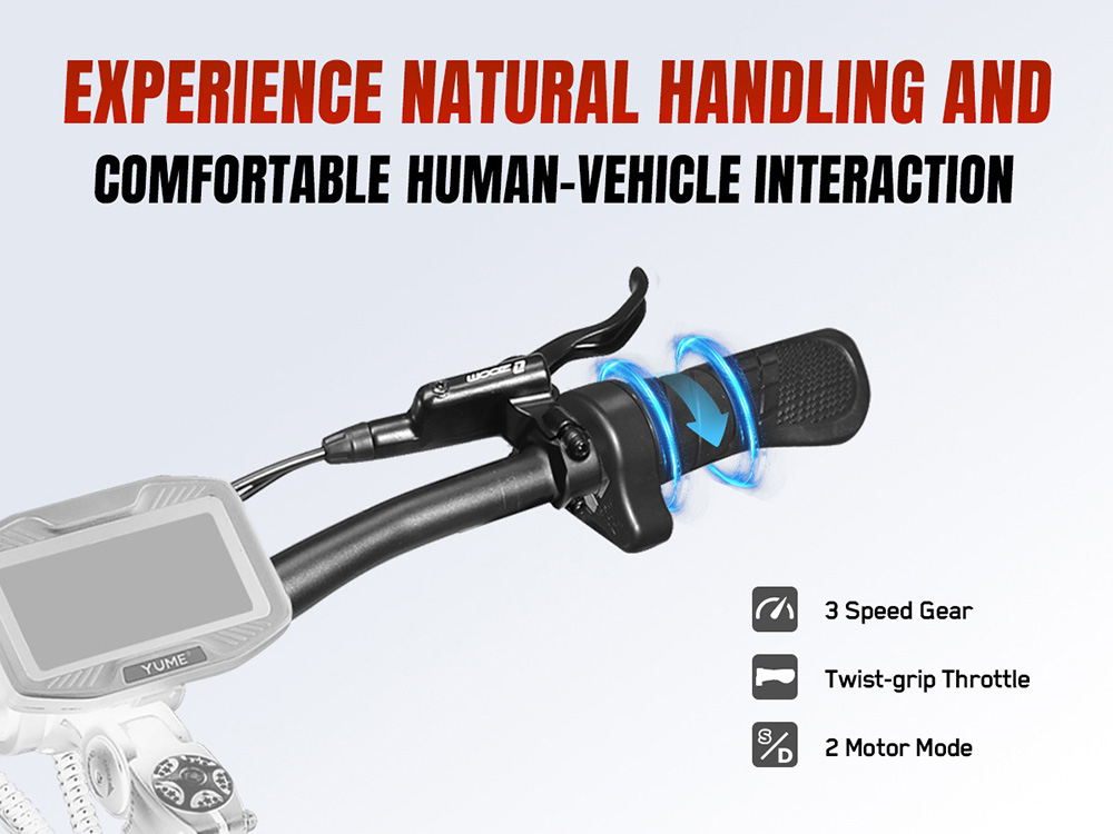 YUME Raptor Electric Scooter, 6000W Dual Motor, 60V 30Ah Battery, 80km/h Speed, 96km Range, 11"×3.95" All-terrain Tires, Dual Hydraulic Brakes, Full Suspension, 150kg Max Load, NFC Unlock