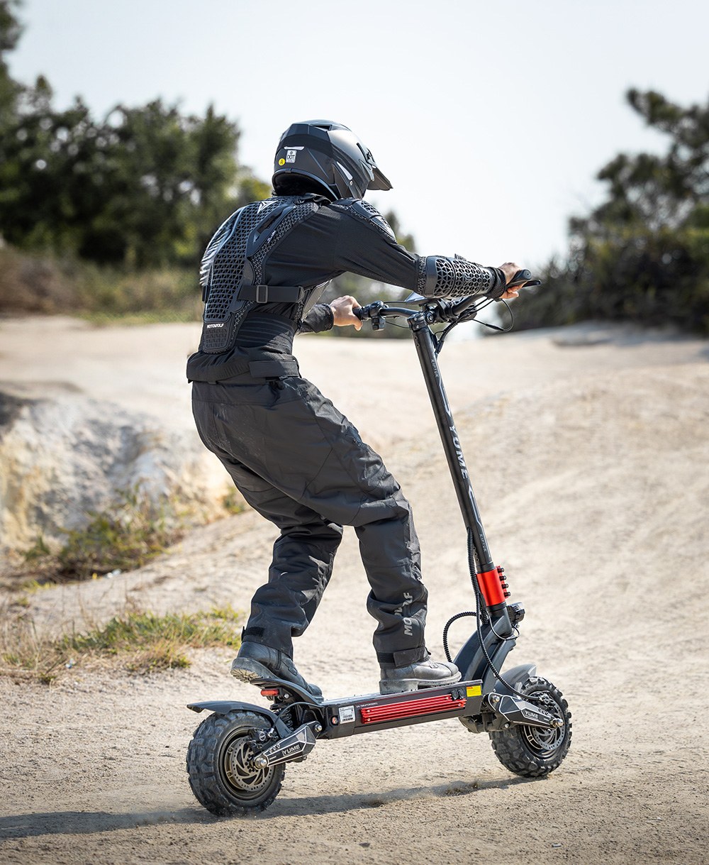 YUME Raptor Electric Scooter, 6000W Dual Motor, 60V 30Ah Battery, 80km/h Speed, 96km Range, 11"×3.95" All-terrain Tires, Dual Hydraulic Brakes, Full Suspension, 150kg Max Load, NFC Unlock