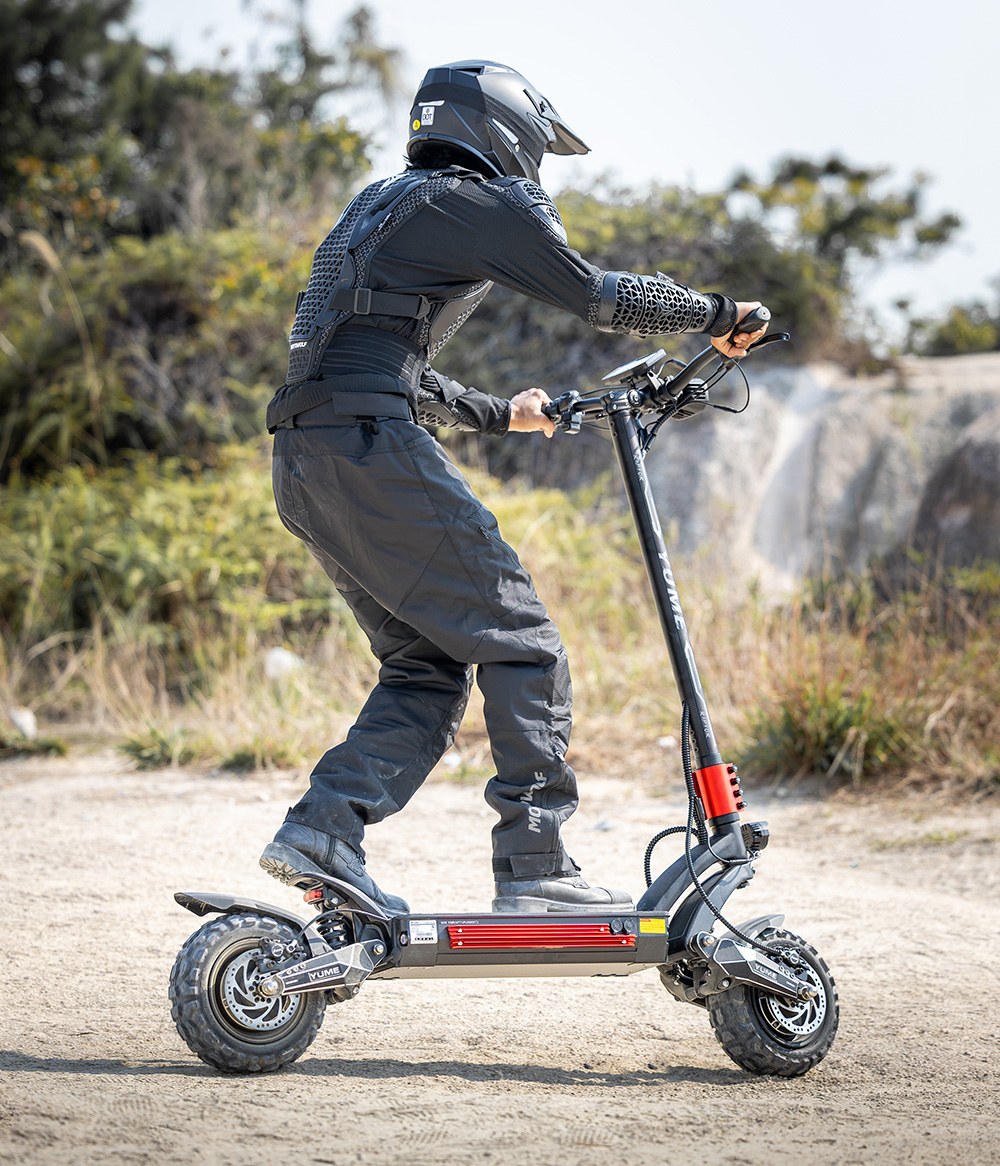YUME Raptor Electric Scooter, 6000W Dual Motor, 60V 30Ah Battery, 80km/h Speed, 96km Range, 11"×3.95" All-terrain Tires, Dual Hydraulic Brakes, Full Suspension, 150kg Max Load, NFC Unlock