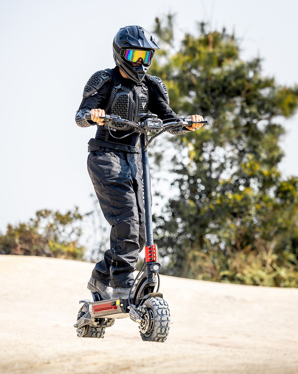 YUME Raptor Electric Scooter, 6000W Dual Motor, 60V 30Ah Battery, 80km/h Speed, 96km Range, 11"×3.95" All-terrain Tires, Dual Hydraulic Brakes, Full Suspension, 150kg Max Load, NFC Unlock