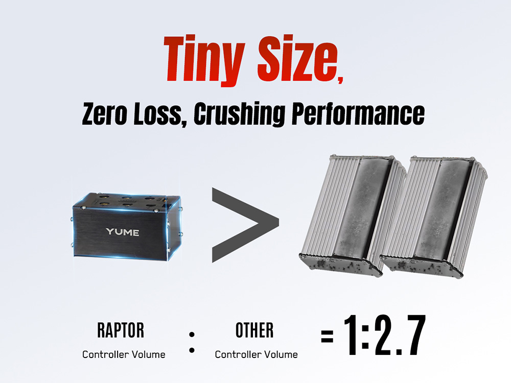 YUME Raptor Electric Scooter, 6000W Dual Motor, 60V 30Ah Battery, 80km/h Speed, 96km Range, 11"×3.95" All-terrain Tires, Dual Hydraulic Brakes, Full Suspension, 150kg Max Load, NFC Unlock