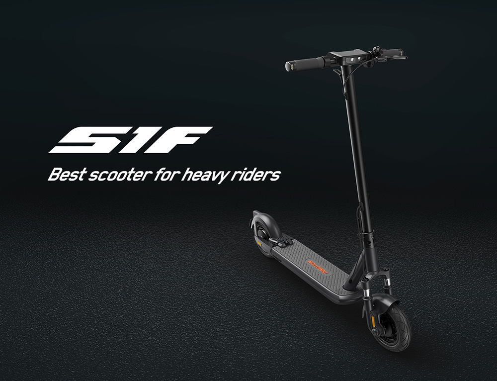 INMOTION S1 Trottinette Électrique, Moteur 500W (1000W Puissance Max), Batterie 54V 13Ah, Pneu Pneumatique 10 pouces, Vitesse Max 40 km/h, Autonomie 90 km, Suspension Avant & Arrière, Étanchéité IP55, Écran LCD