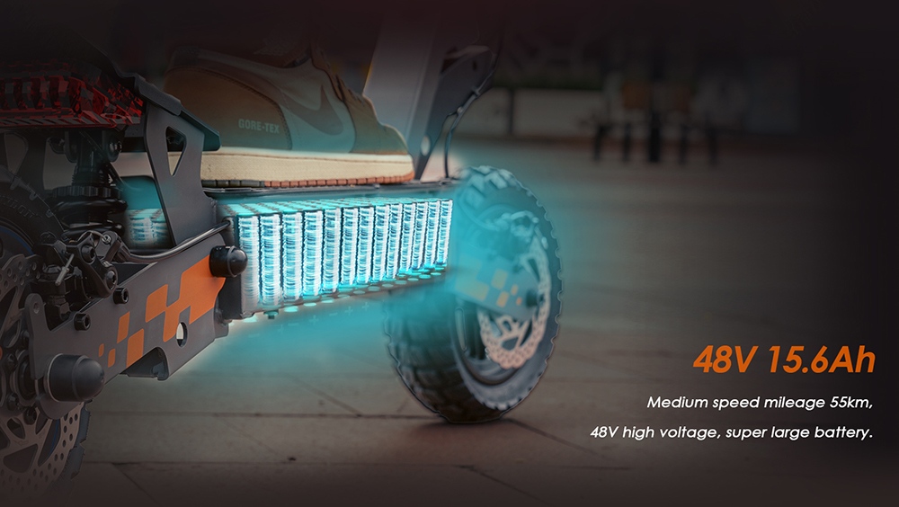 KuKirin G2(VMP) Trottinette électrique, moteur 500W, batterie 48V 15.6Ah, vitesse maximale 25 km/h, autonomie 65 km, pneus sans chambre à air de 10 pouces, freins à disque doubles, 20 ° Escalade, étanche IPX4, charge maximale de 120 kg