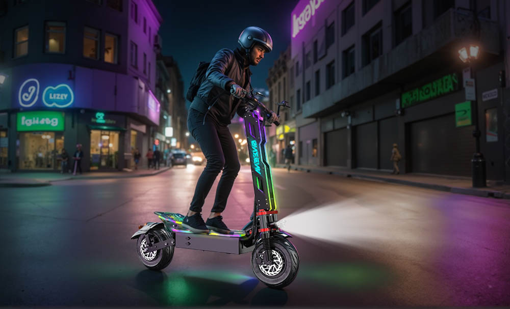 FENGQS GT9 Electric Scooter, 3500W*2 Motor, 60V 38Ah Battery, 12 inch Tires, 80km/h Max Speed, 96km Range, Disc Brakes, Dual Suspension System, Smart Display